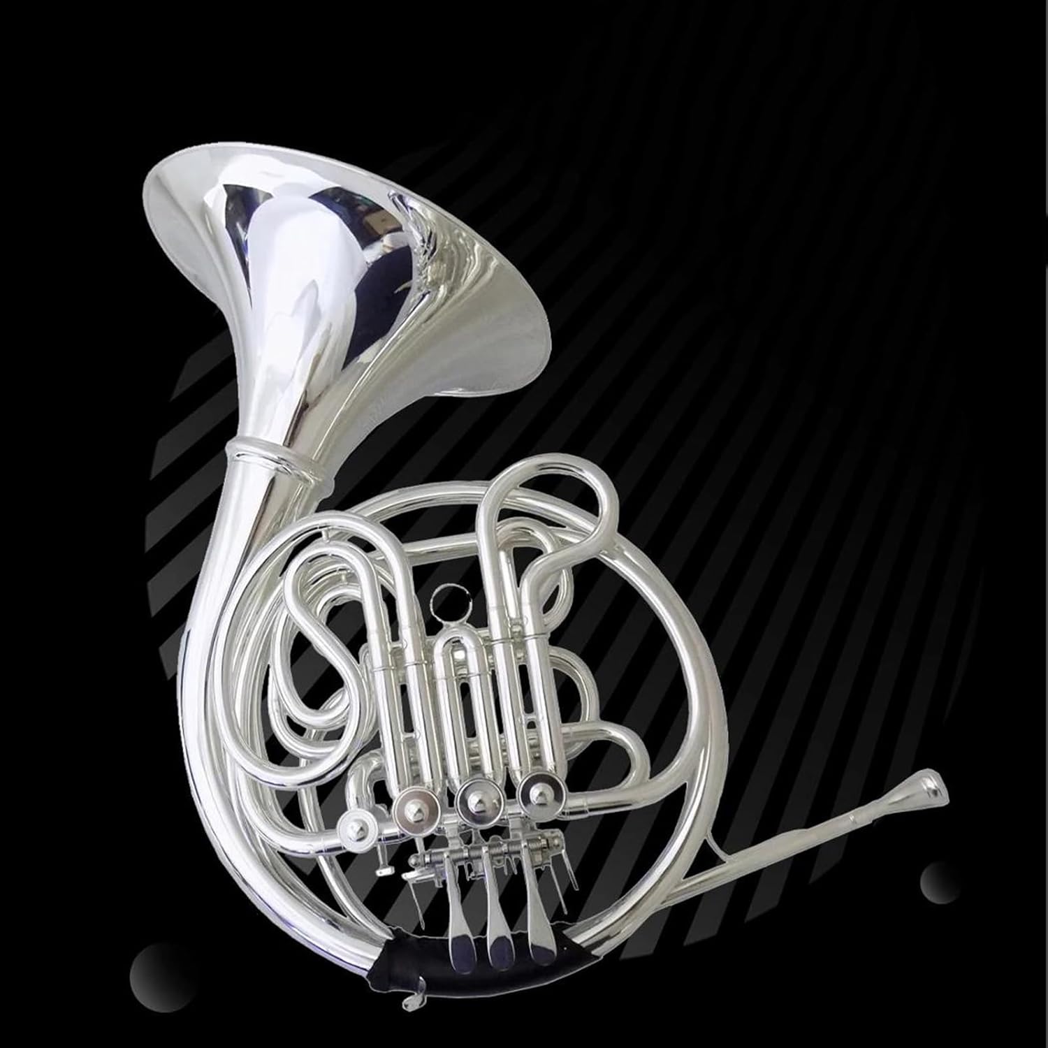 Brass French Horn F/Bb Double French Horn Musical Instruments Divided Silver Plated With Case Mouthpiece Copper Material