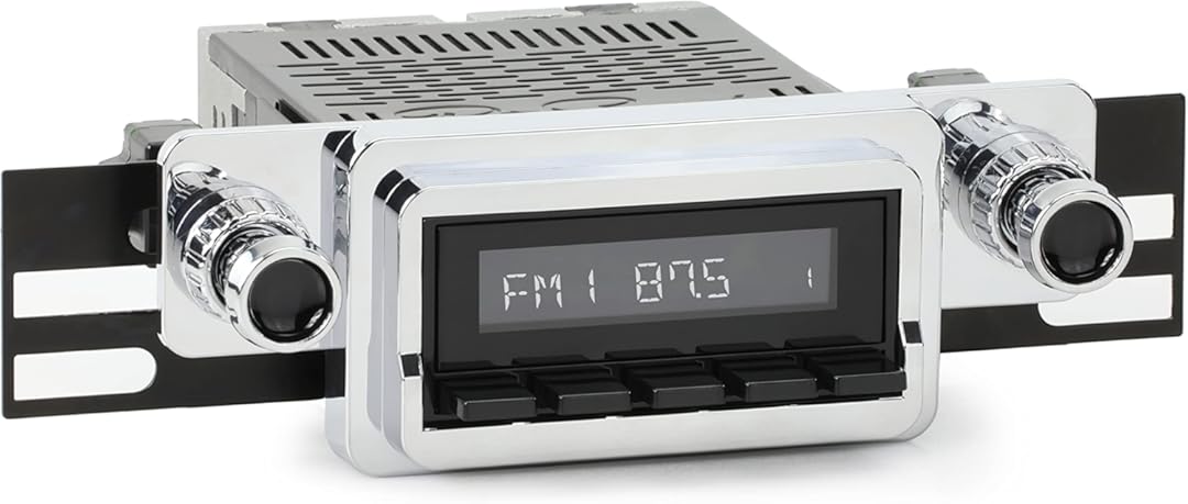 RetroRadio Compatible with 1964-66 Ford Mustang Features Include Bluetooth, AUX, AM/FM LAB-M1-125-54P-74PF1