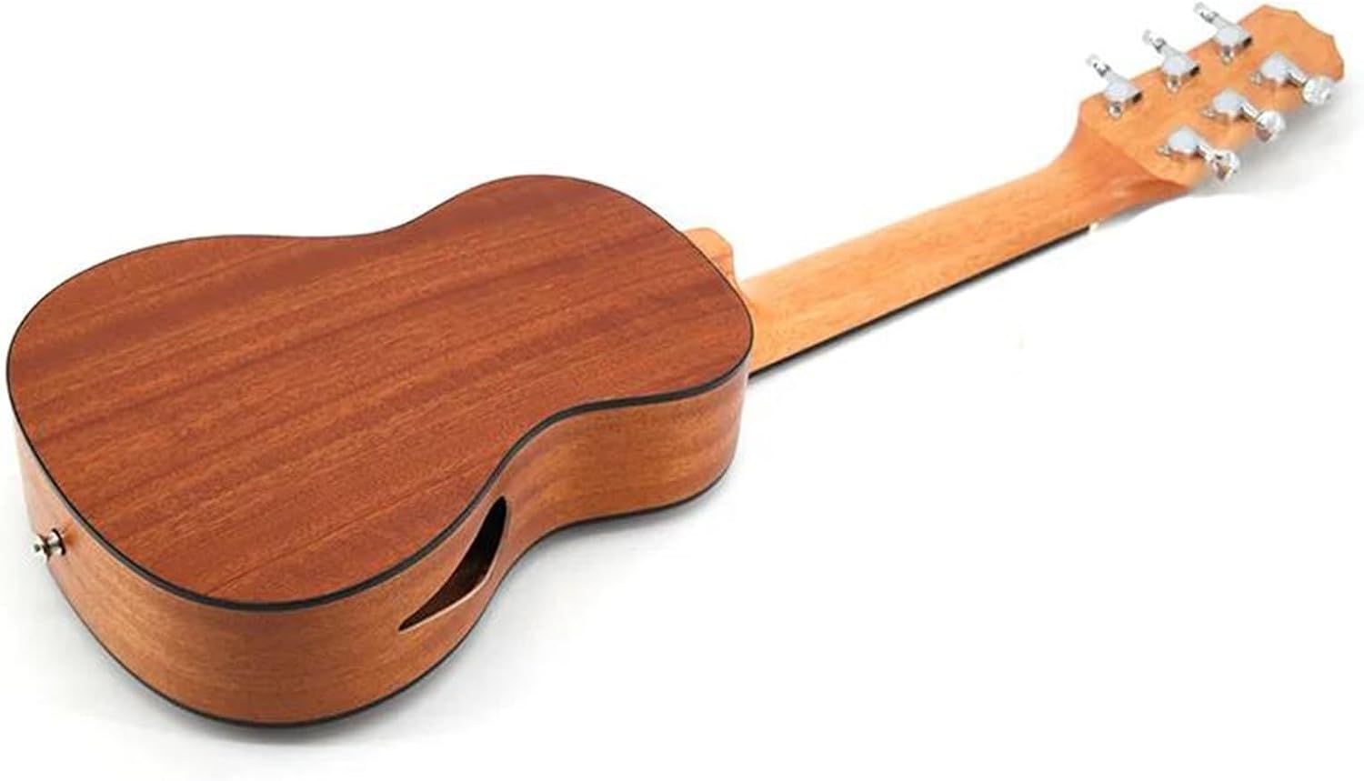Adult Ukulele 28 Inch All Sapele Teardrop Shape Mini Electric Bass Acoustic Guitar 6 String Ukulele Mount Travel Music Guitar