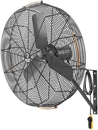Big Ass Fans - AirEye Wall Mount Fan – Powerful & Efficient Cooling for Any Space – Wall Mounted Fan with Adjustable Speeds – 120v - 30