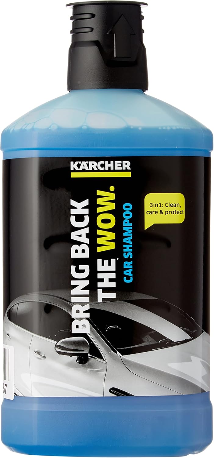 Kärcher 62957510 3-in-1 Shampoo for Use with All Kärcher Pressure Washers - 1 l