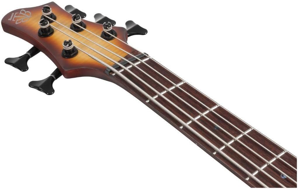 Ibanez BTB Bass Workshop Multi-scale 5-string Electric Bass - Natural Browned Burst Flat