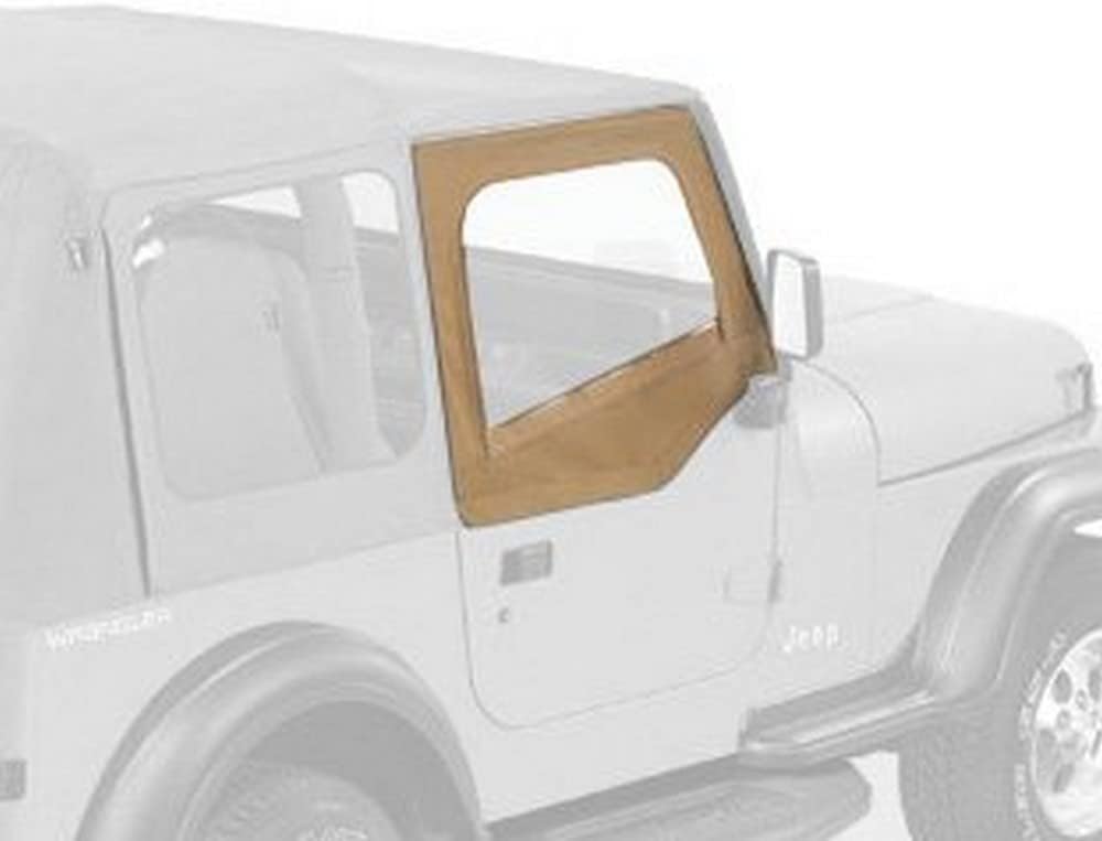 Bestop Upper Fabric Doors - Jeep '88-95 Wrangler YJ (Square Upper Rear Corner, Spice)