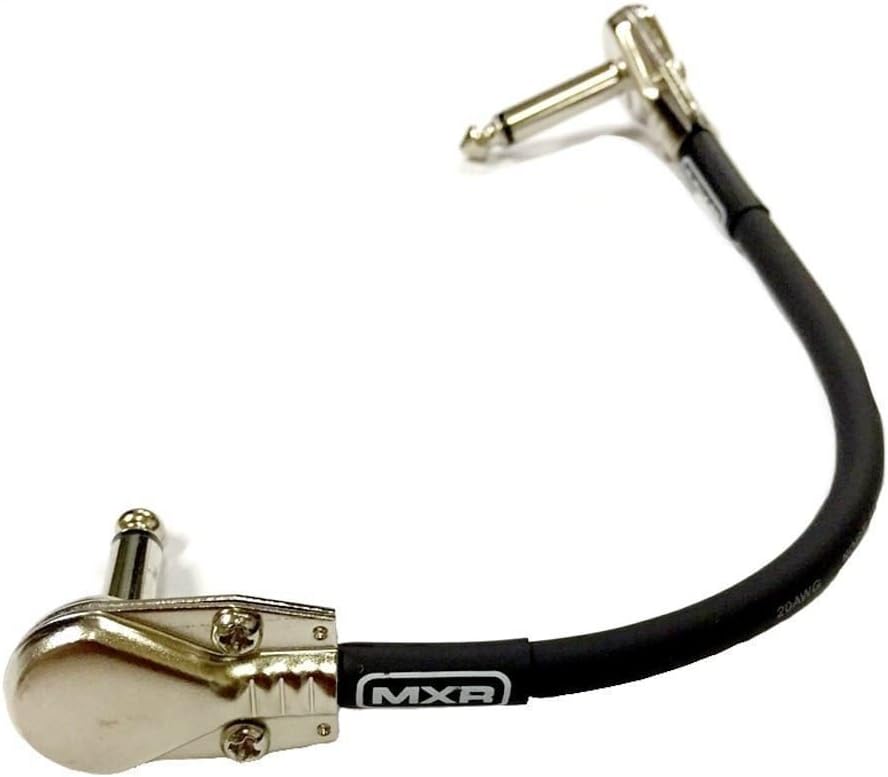 MXR M288 Bass Octave Deluxe Effects Pedal Bundle with 4 MXR Right Angle Patch Cables