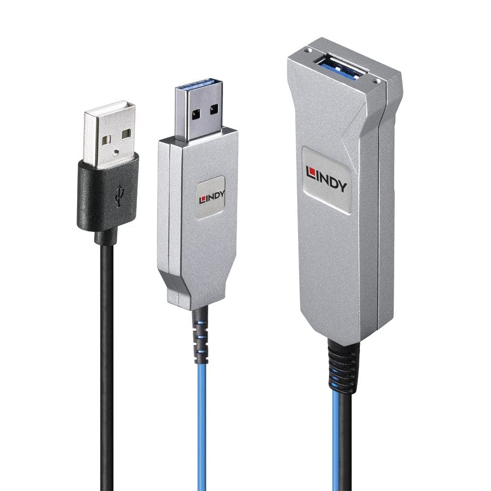 LINDY 30m Fibre Optic USB 3.0 Cable