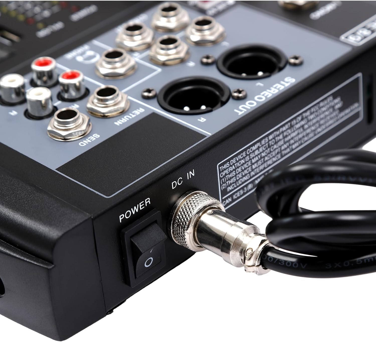 Professional Audio Mixer, 8-Channel Bluetooth Studio Audio Mixer DJ Sound Controller Interface with Bluetooth USB, Recording Studio Equipment Sound Mixing Console for Karaoke Wedding Party