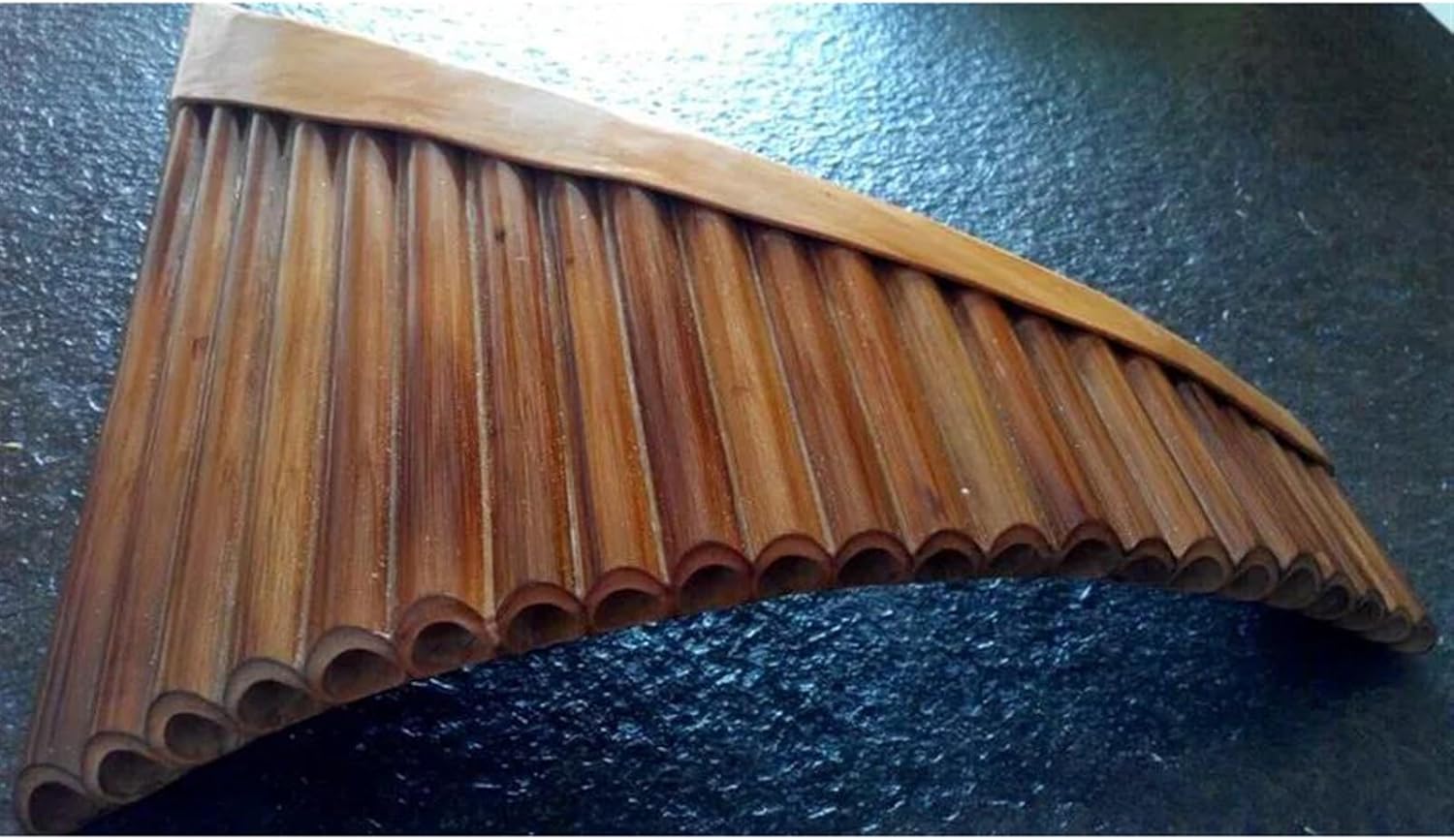 pan flute for beginners 22 Pipes Professional Right/Left Pan Flute Handmade Panflute Panpipes Woodwind Musical Instrument C/G Key (Color : Left Hand C key)