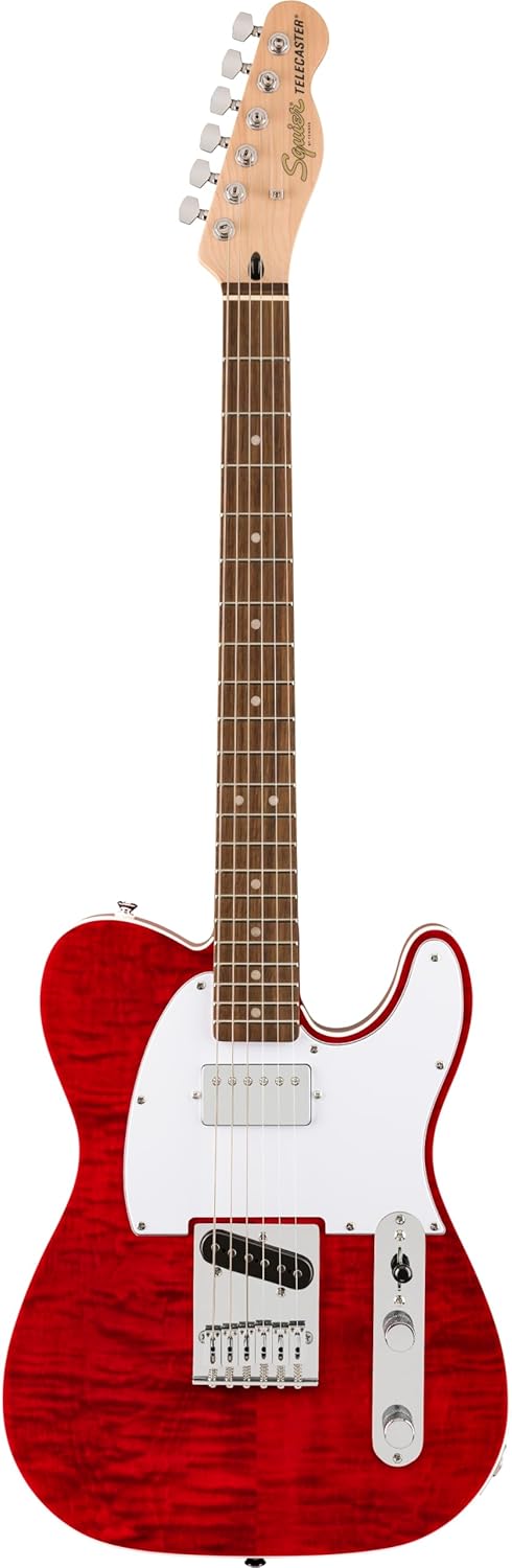 Affinity Series Telecaster FMT SH, Laurel Fingerboard, White Pickguard, Crimson Red Transparent