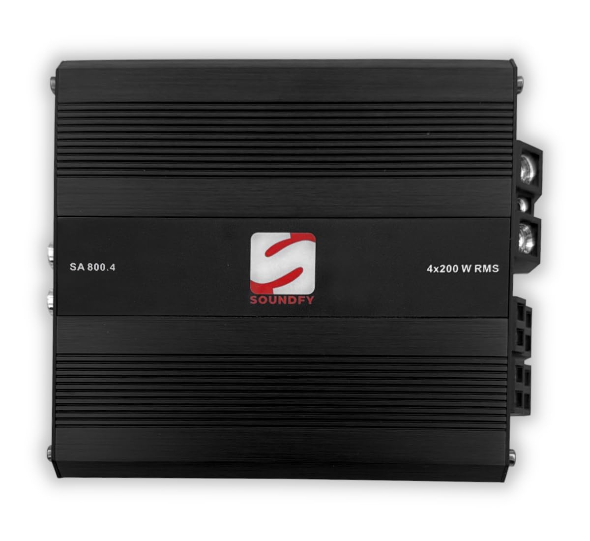 4-Channel Digital Car Audio Amplifier, Compact Class D Multi-Channel Amp with Crossover & MOSFET Power Supply, Full-Range Sound Quality (800 Watt)