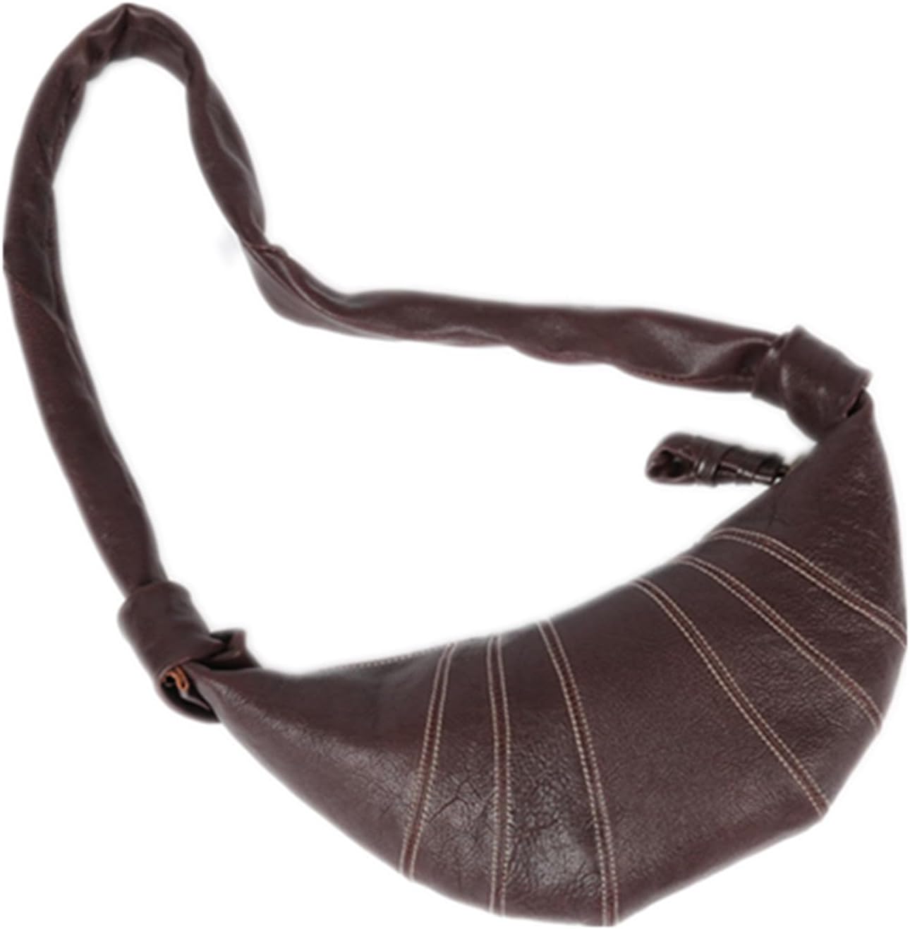 Men's and women's shoulder suspender bag, leather croissant bag, anti-theft cross-body bag, waist bag, chest bag
