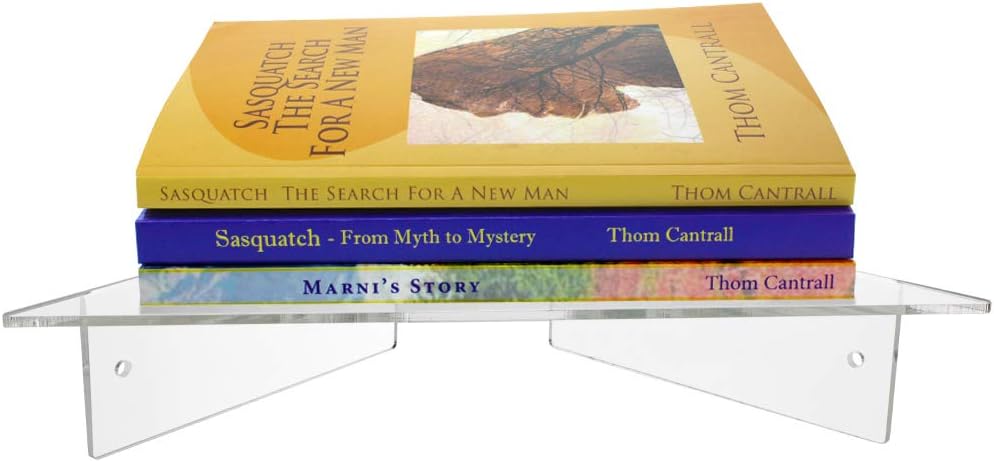 Source One Corner Shelf Clear Heavy Duty Acrylic Bathroom Bedroom Office Professional (Large)