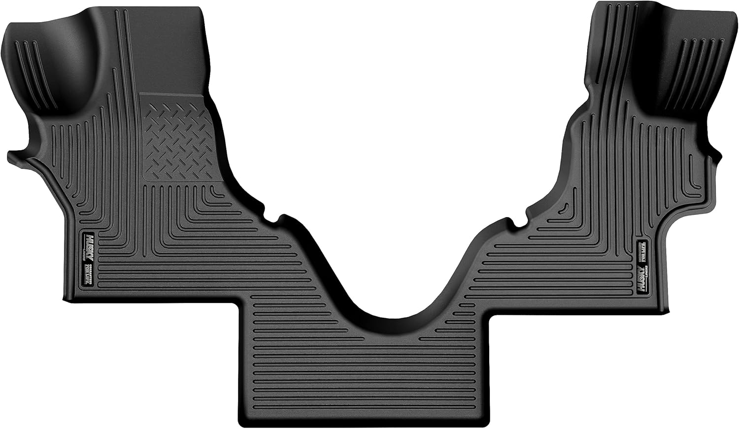 Husky Liners Weatherbeater Floor Mats | Fits 2005-2025 Ford Econoline | Front Row, 2-pc Black - 18791