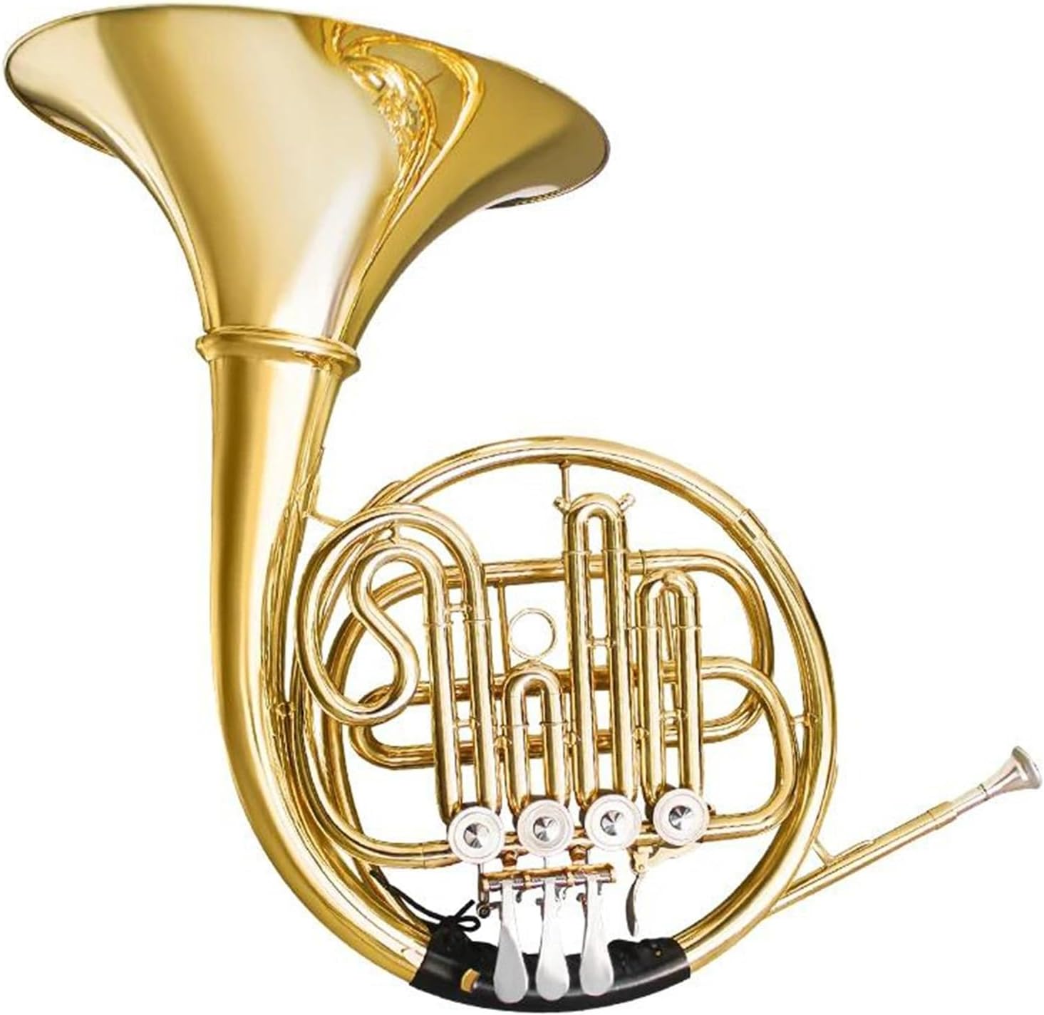 Single key B flat brass 4 keys French horn suitable for beginners