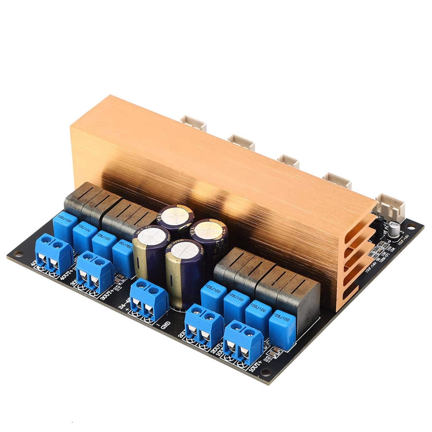 4-Sound Channel Digital Amplifier Board, Practical High-Power Tpa3255 Amplifier Module Class D Amp Module Audio Parts, with Simple Installation, for Sound System Speaker DIY