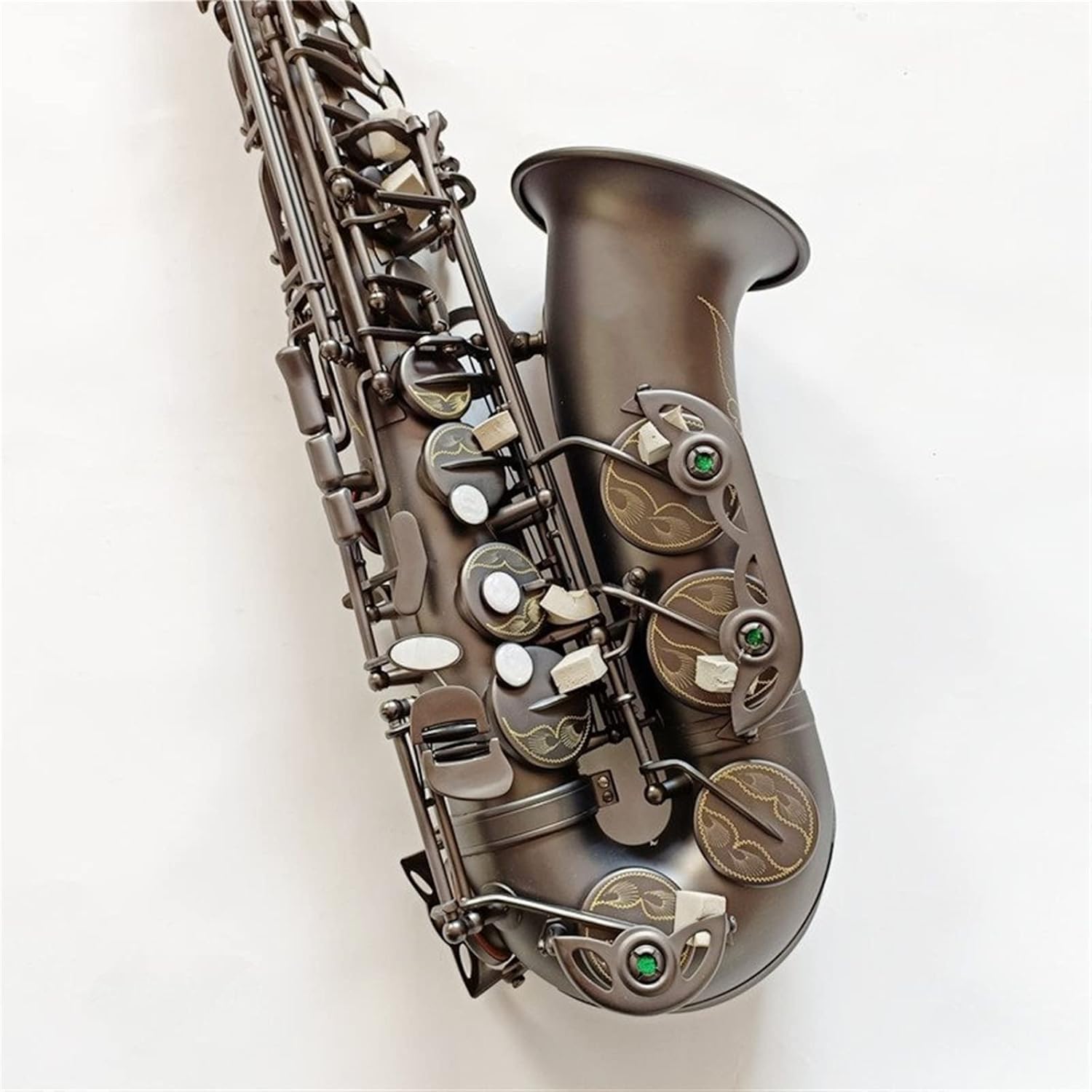 EB Alto Saxophone Matte Woodwind Instrument E Flat Saxophone Instrument with Case