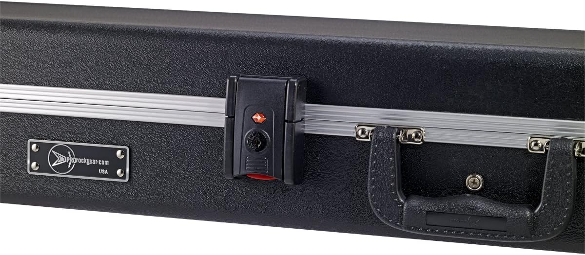 ProRockGear RGM380TSA TSA ABS Deluxe Rectangular Guitar Case