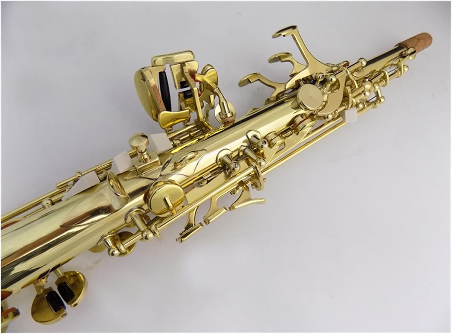 Professional Saxophone EB Saxophone Sopranino Yellow Brass with Foam Case Woodwind Musical Instruments Professional Music Brass Sax Beginners Kit