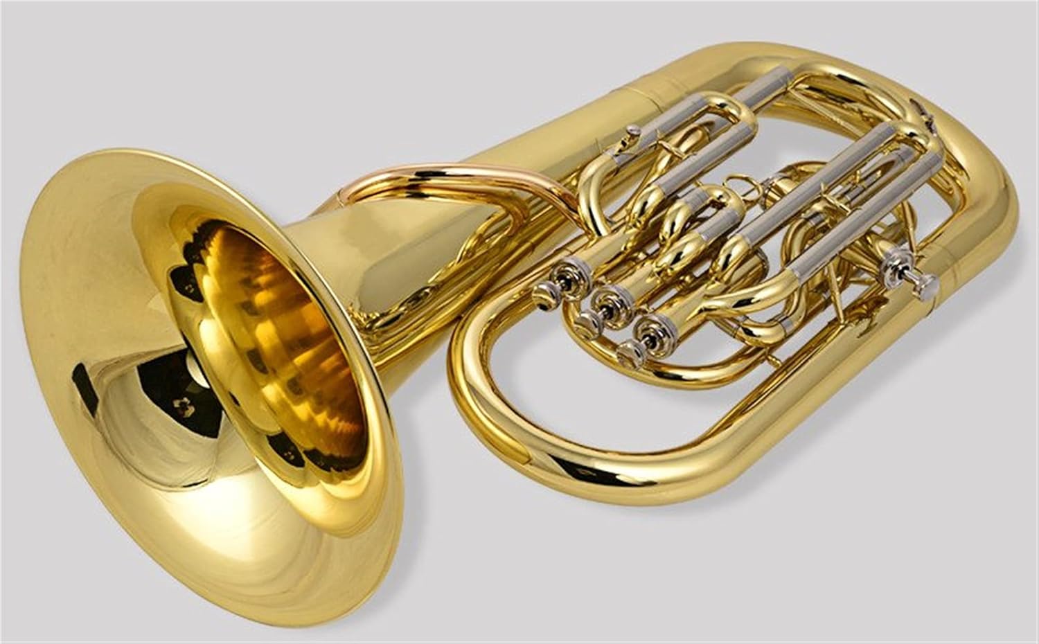 Brass Lacquered Gold Tone BB Euphonium Student Euphonium