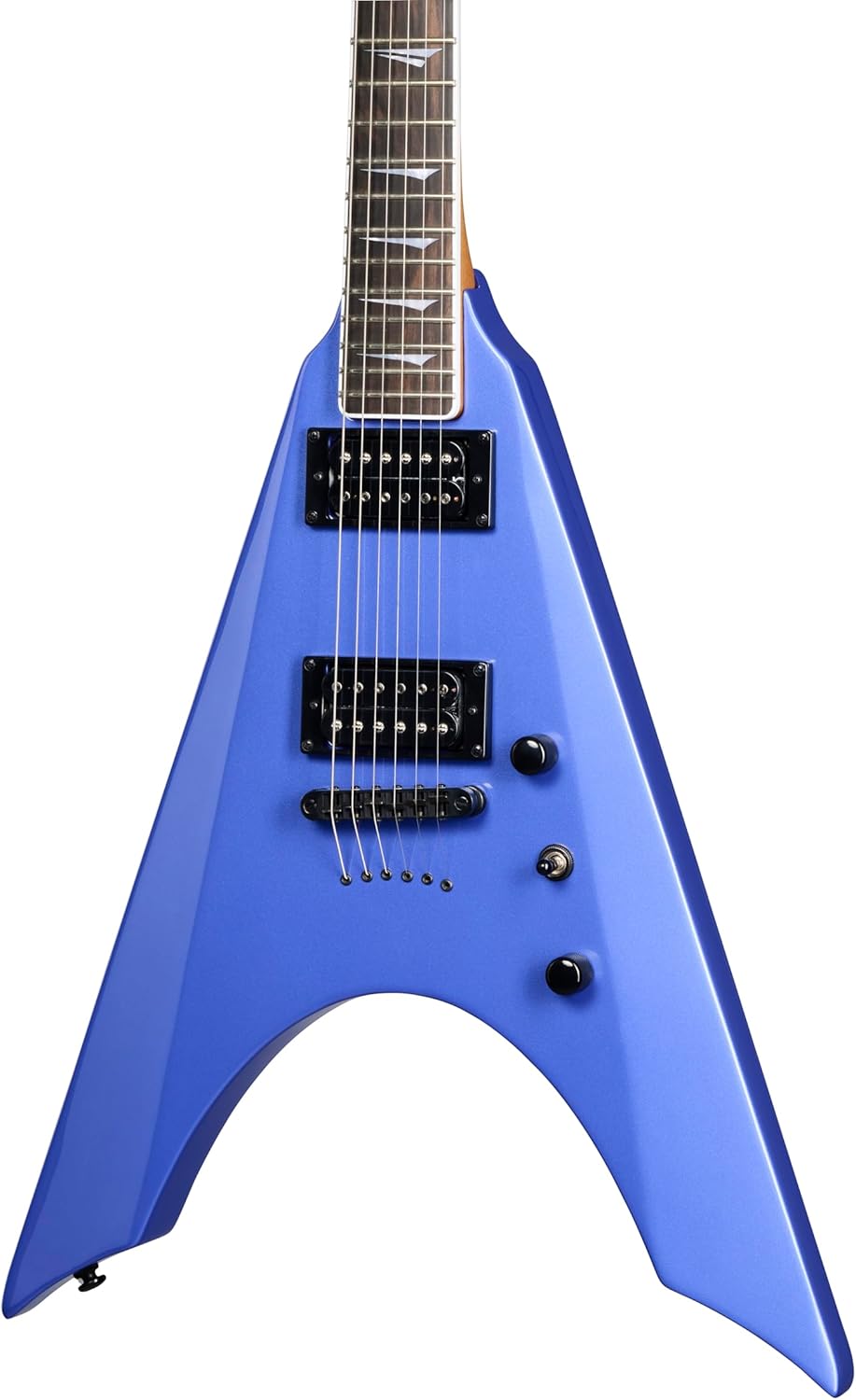 Kramer Nite-V String Thru Body, Royal Blue Metallic with Bag