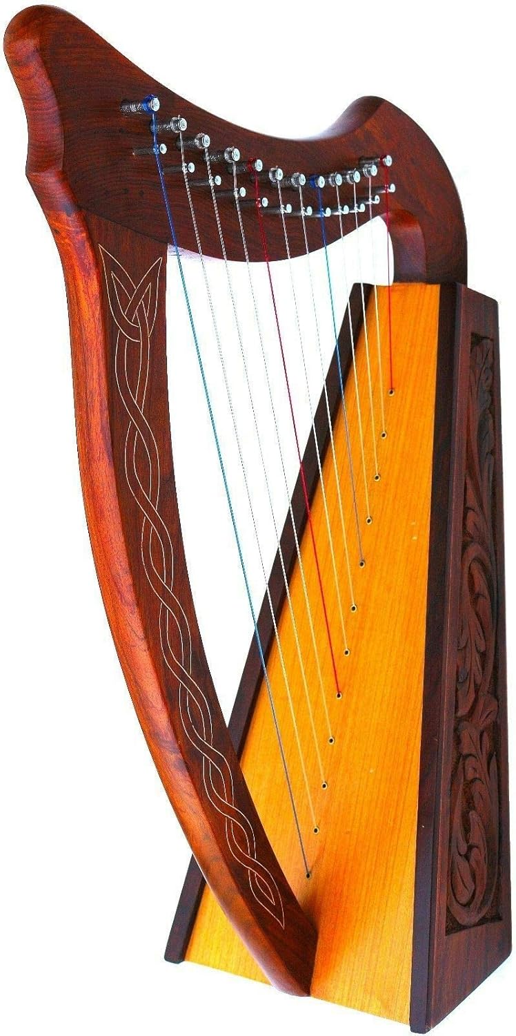 HARP CELTIC 12 STRINGS BABY LAP HARP with BAG DH-12B
