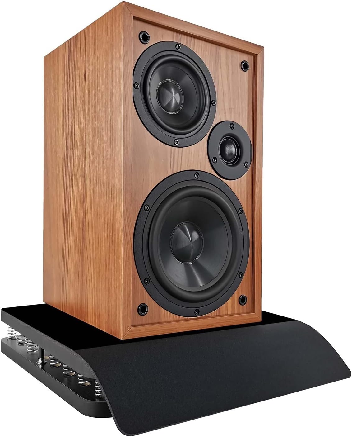 Speaker Stand Speaker Stand KTV Professional Audio Foot Nail Rack Stand Ground Shock Absorber Bar Subwoofer Shock Absorbing Speaker Shock Pad Speaker Mounts and Media Stands(16x16x5.3cm)