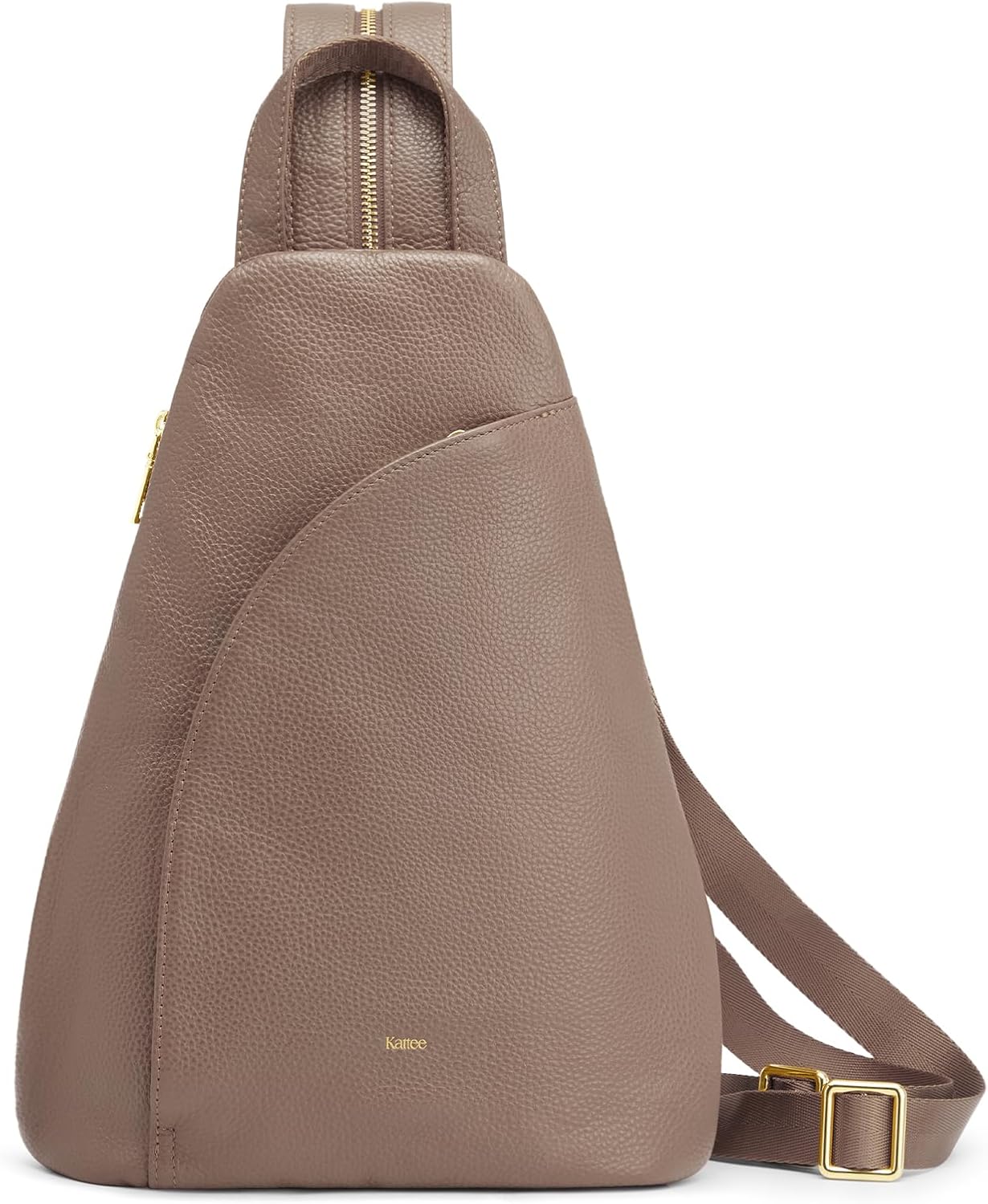 Kattee Sling Bag for Women Crossbody Fanny Packs Chest Bag Top Grain Leather Daypack Backpack RFID Blocking Travel | Top Grain Leather, RFID Blocking, Travel