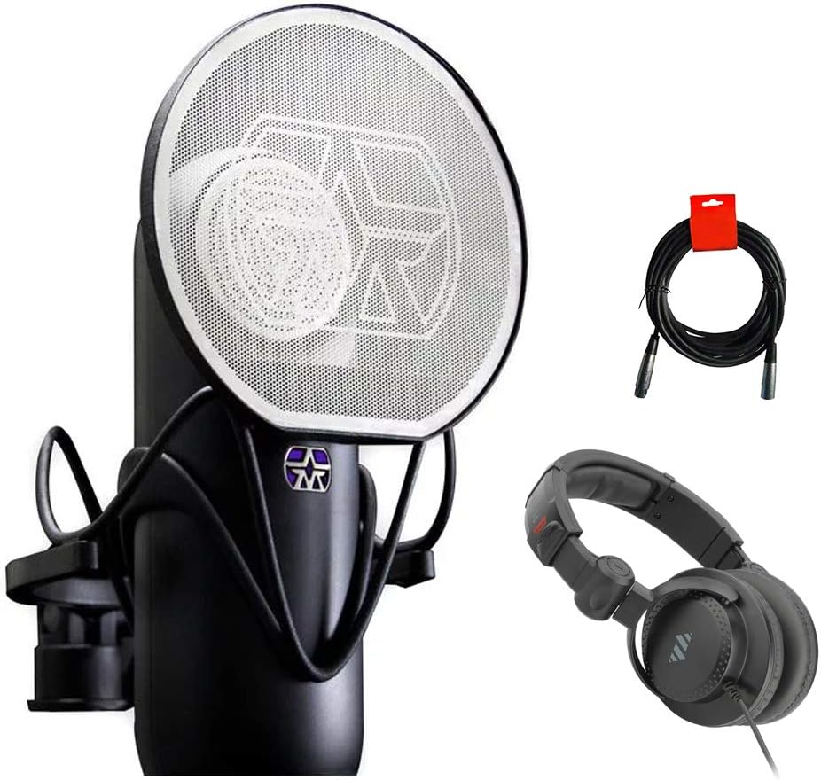 Aston Microphones Element Microphone Bundle with Polsen Studio Monitor Headphone & XLR Cable