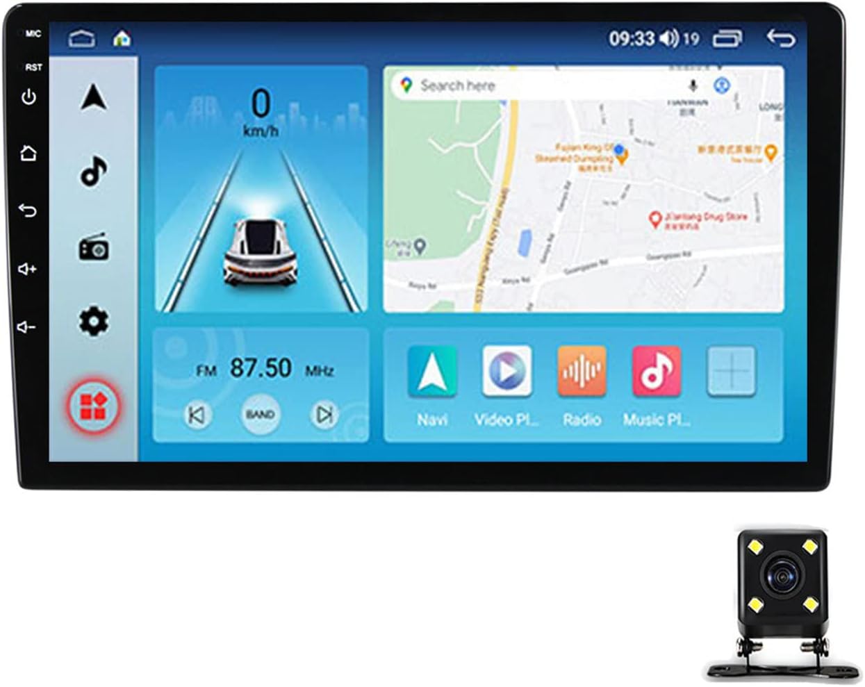 9 Inch Double Din Car Stereo Audio Radio MP5 Player Compatible with Renault Duster 2015-2021 with Backup Camera Support Carplay/Android Auto/Mirror Link/USB/DSP/FM Car Radio