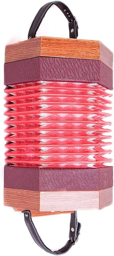 30 Buttons Concertina Accordion, For Adults Kids Beginner Daily Practice Stage Performance, With Carrying Bag, Adjustable Hand Strap