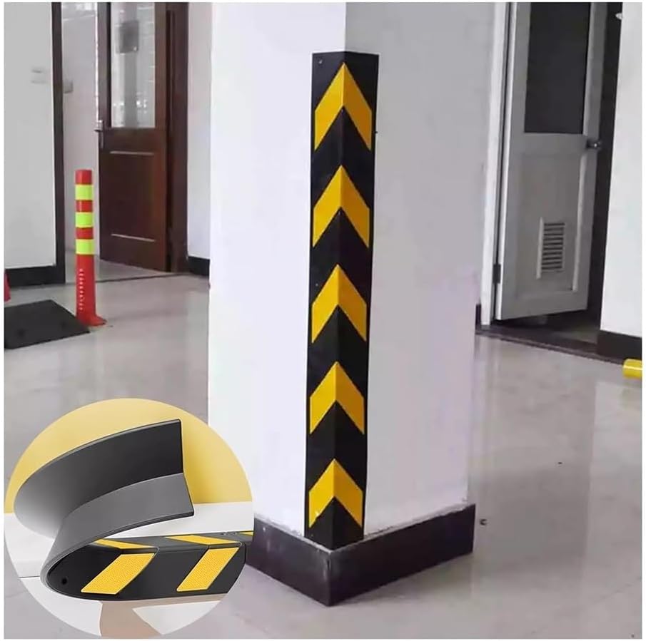 Wall Corner Protectors, Car Parking Protector, Rubber Corner, Reflective Corner Collision Protection, Used in garages, etc(1pcs)