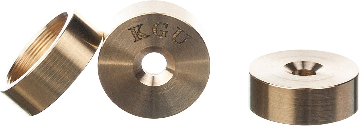 Trumpet Trim Kit for improving the sound. For all Bach Stradivarius Trumpet. Custom made KGUBrass (LIGHT, Raw Brass)