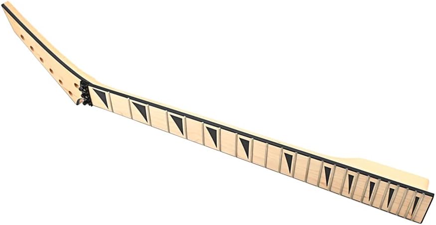 Electric Guitar Neck 24 Fret 25.5 Inch Maple Fingerboard Locking Nut Replacement for Jackson Style