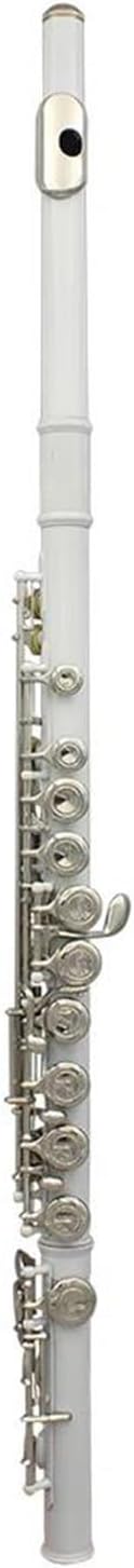16 Hole C Key Flute Instrument White Professional Flute With Box Stick Gloves Woodwind Instruments Parts