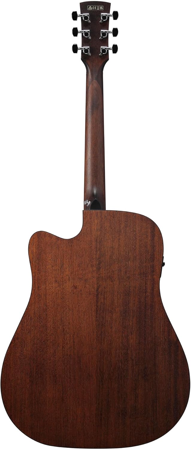 Ibanez AW54CE Artwood Traditional Acoustic-Electric Guitar - Open Pore Natural Bundle with Gig Bag, Tuner, Strap, D'Addario Strings, Picks, Austin Bazaar Instructional DVD, and Polishing Cloth