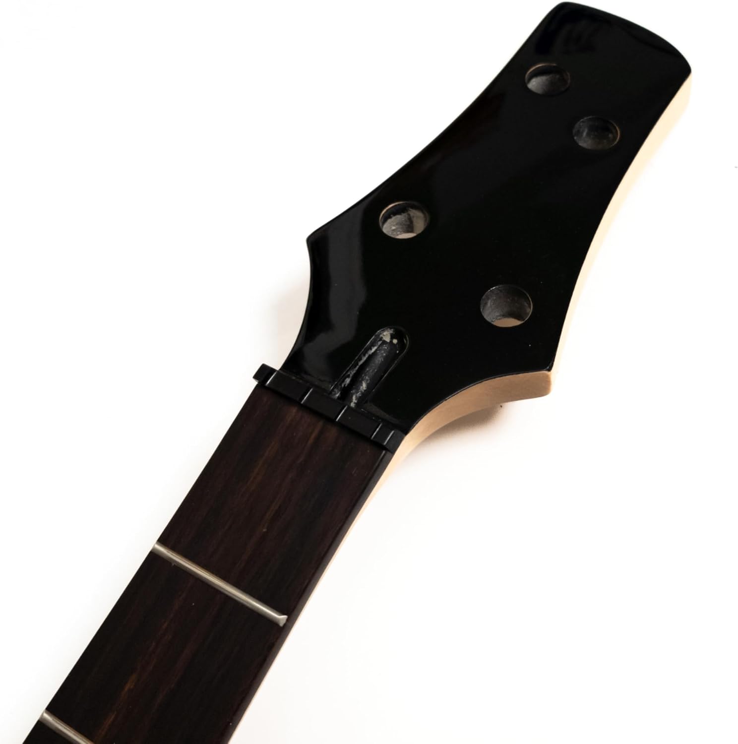 Premium Maple Guitar Neck for Ibanez Bass, 4-String 24 Fret Canadian Maple Neck with Rosewood Fingerboard, Gloss Finish, Also Compatible with Precision Bass Guitar Neck Replacement Parts