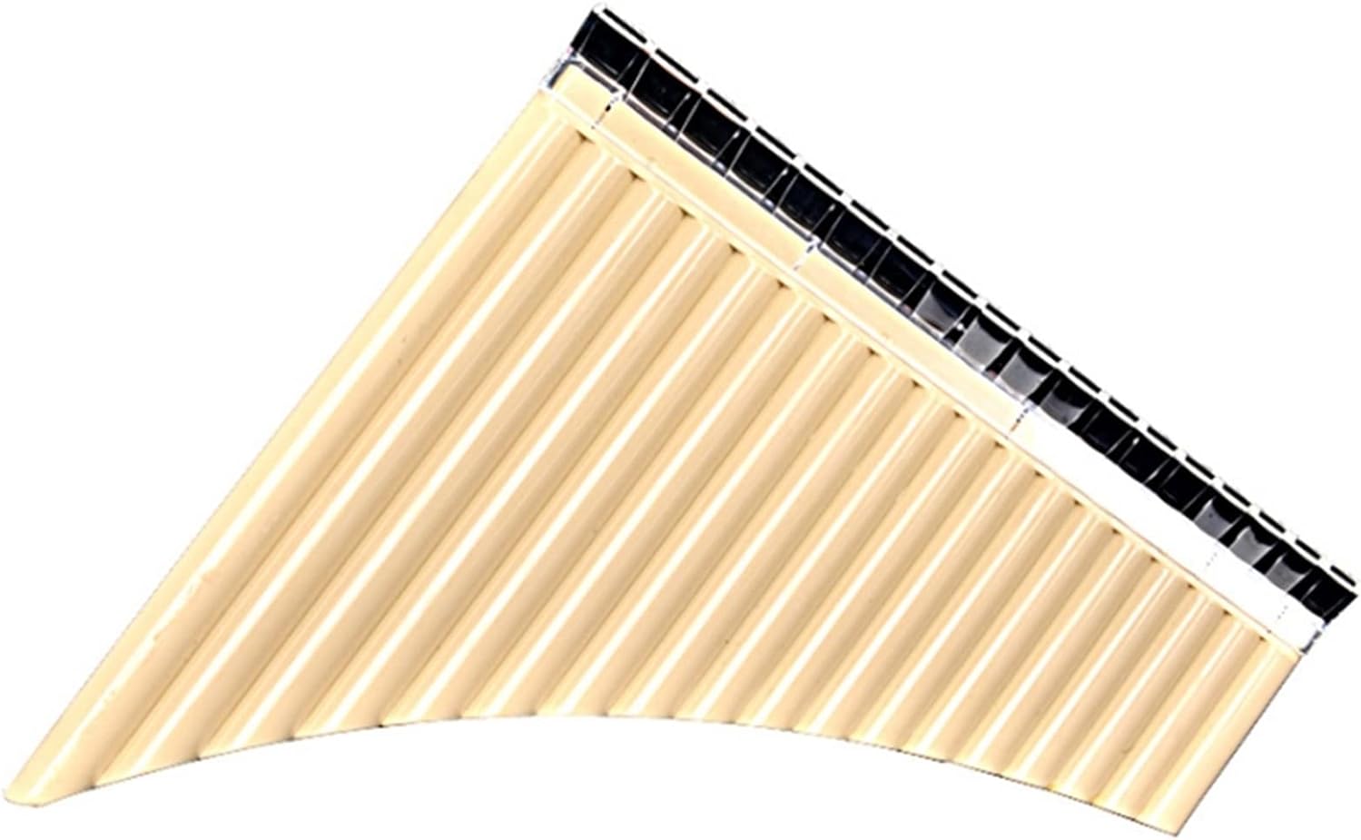 PanPipes Woodwind Instrument 18 Pipes with Base G Key ABS Plastic Pan Flute Tunable Panpipes