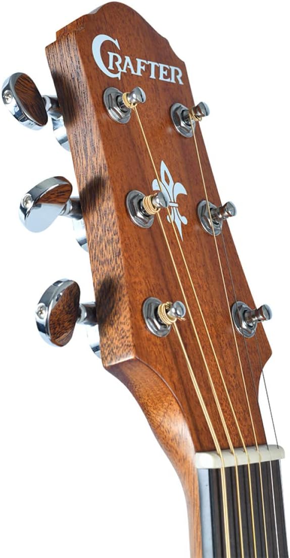 Crafter Guitars 6 String Acoustic Guitar, Right, Brown (HD100-BR)