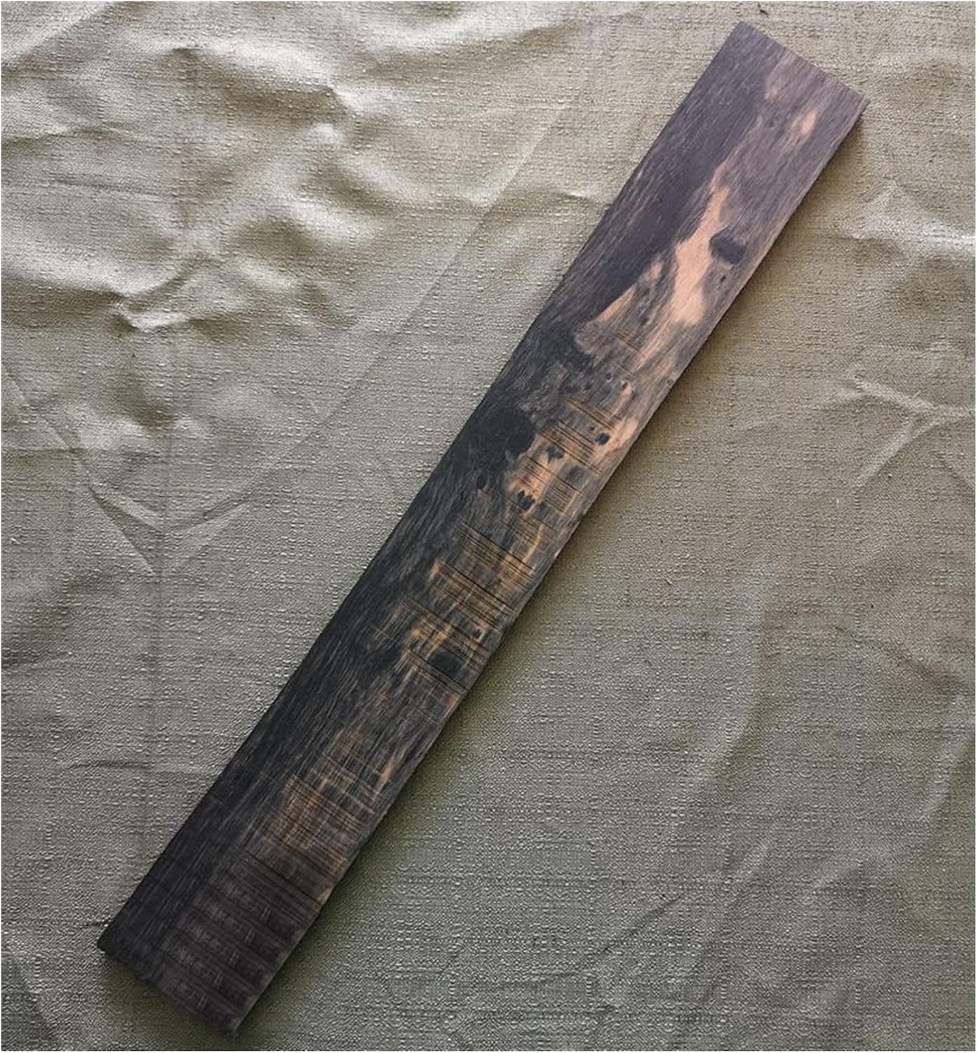 Patterned Ebony Striped Guitar Fingerboard Unfinished Guitar Fingerboard Making Material Accessories Guitar ​Neck Replacement (Color : 12)