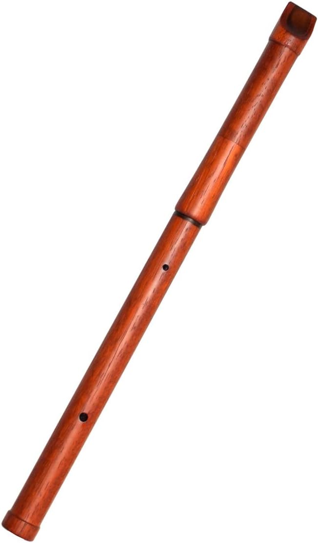 Wooden Whistle iVolga PCC-02 key of C Great Sound Hand Carved Padouk Flute Folk Wind Music Instrument Woodwind Handmade Brown, Brown wood