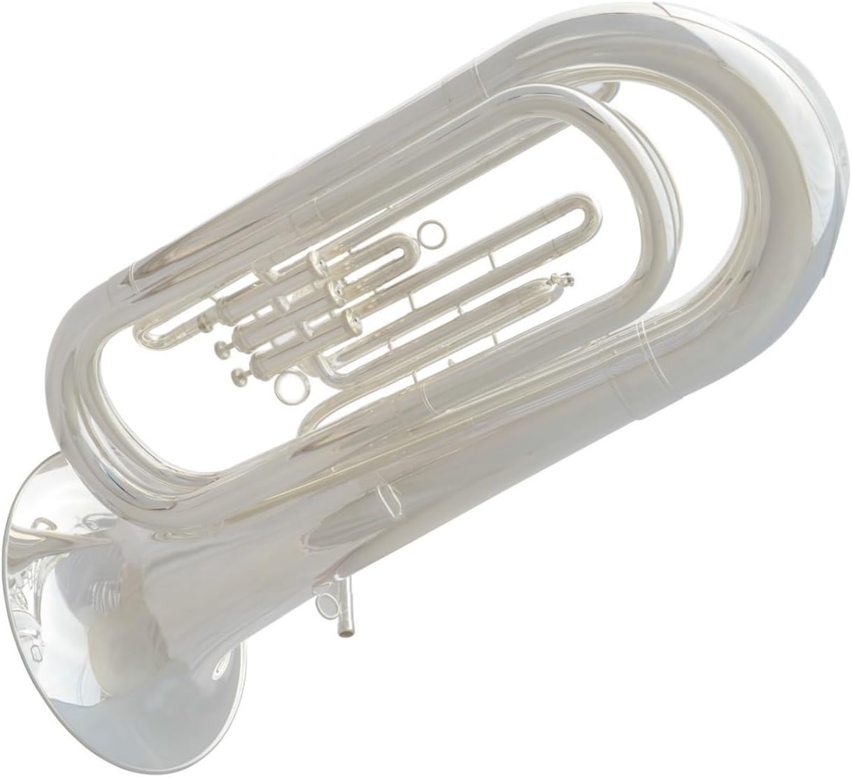 Professional Brass Instrument Three Key Silver Plated Euphonium Euphonium All-brass Instrument
