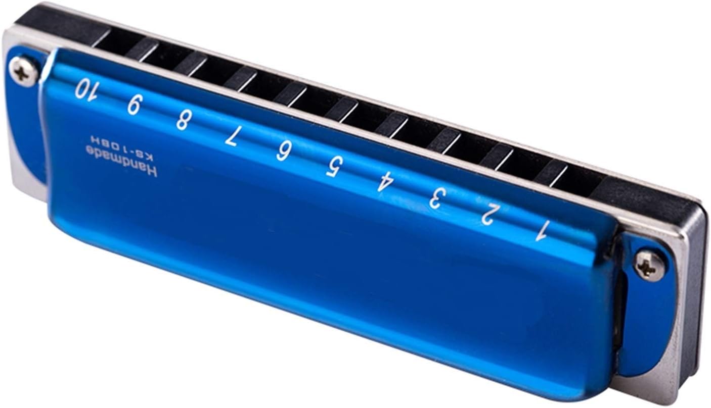 SUOFEILAIMU 10 Harmonica Diatonic Blues Harp Professional Harmonica Woodwind Instrument (Color : Key of Ab)