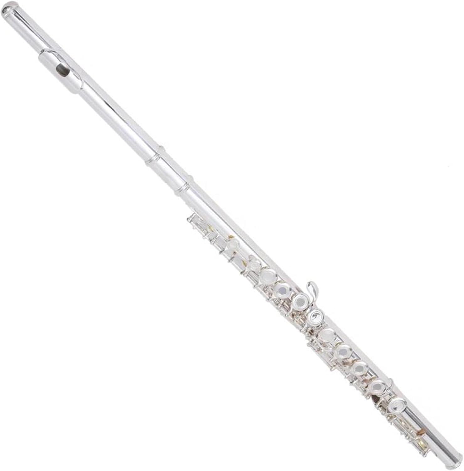 Woodwind Instruments Flute 16 Open Holes With E Key Silver Plated Flute C Key