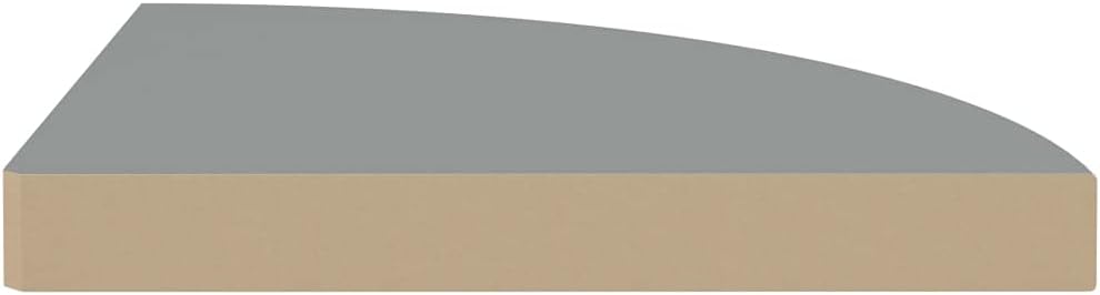 Floating Corner Shelves 2 pcs Gray 13.8