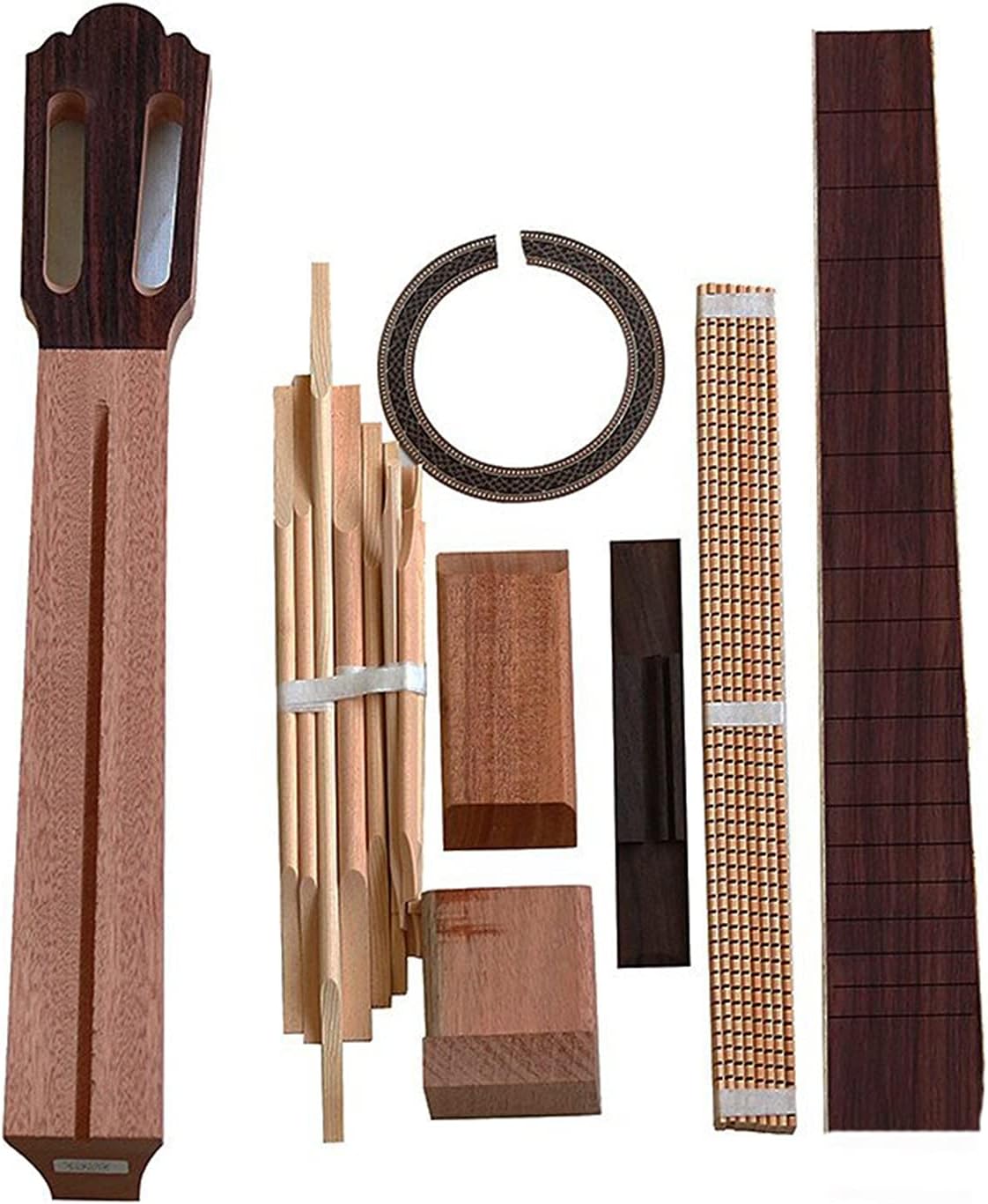 Unfinished Guitar Kit 1 Set Guitar Kits DIY Accessories Spruce Veneer Classical Dovetail Guitar Handmade ​Guitar Body