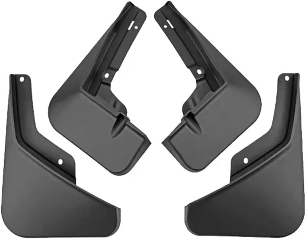 Car Baking Paint Fender Compatible for Dongfeng Nammi 01 Box 2024 2025 2026 Front Rear Mudflaps Wheel Mud Flap Guards Mudguard Accessories(Black)