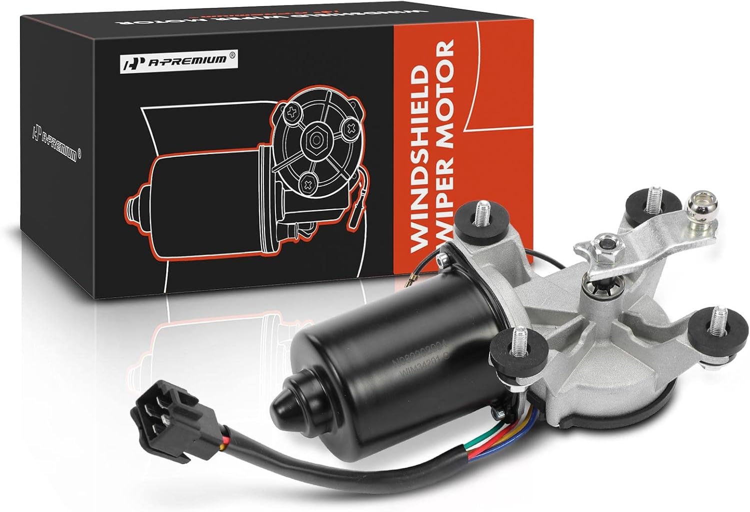 A-Premium Front Windshield Wiper Motor Compatible with Mitsubishi Mirage 1997-2002, Montero Sport 1997-2004, 4-Pin