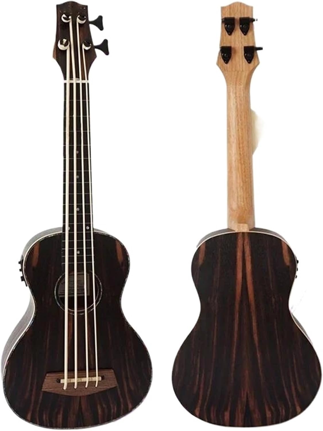 Ebony Body Electric Bass Ukulele U Bass Guitar Music Instruments Ukulele Full Size Beginners Ukulele