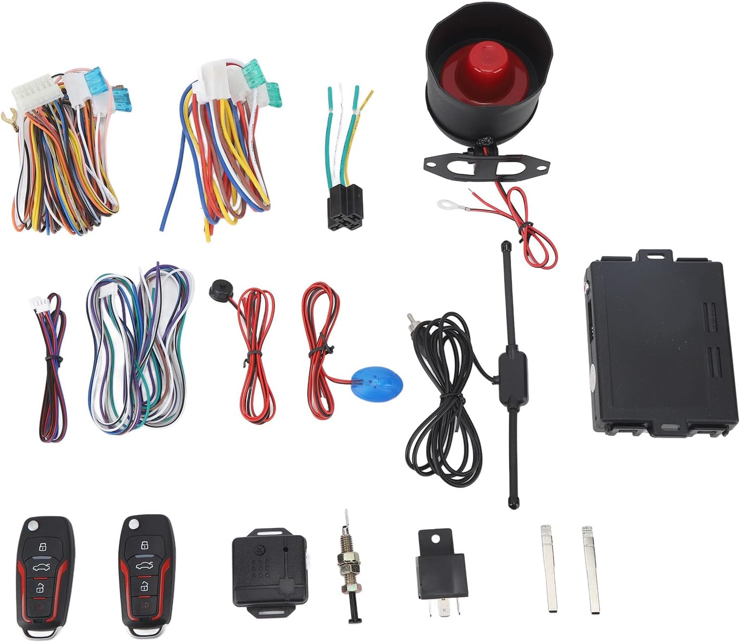 Car Security Alarm System - One Button Start, Remote Preheating Cooling - Anti Interference Universal for 12V Cars