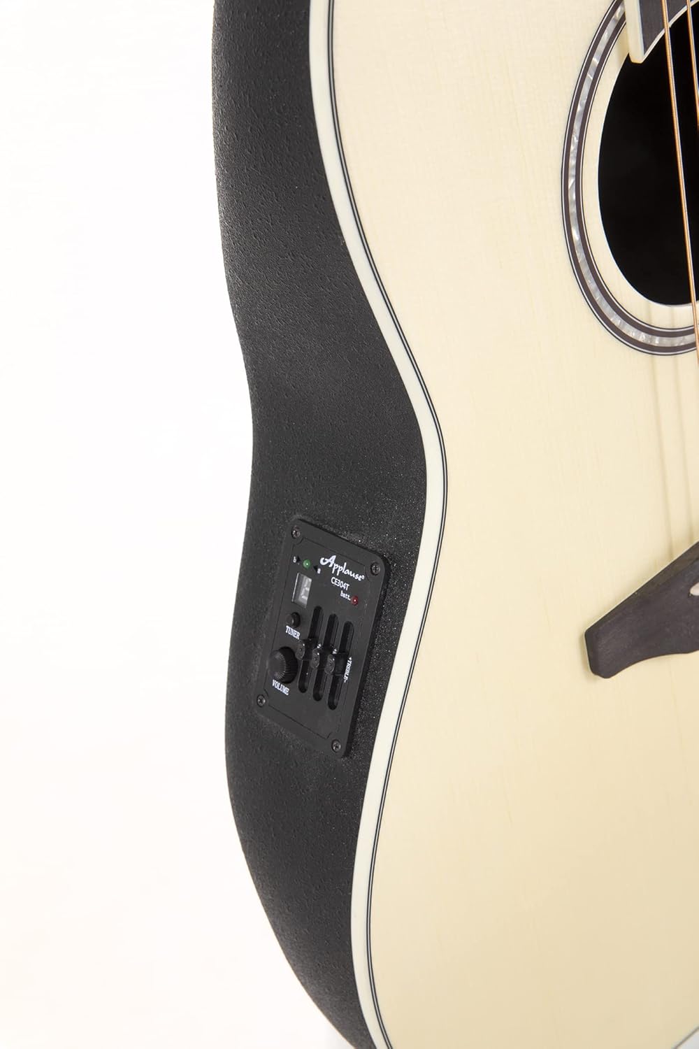 Applause Traditional AB24-4S Mid Cutaway Electric Acoustic Guitar (selected spruce top, mid-depth Lyrachord body, incl. 3-band EQ and tuner, scale length: 643 mm, nut width: 42.8 mm), Natural Satin