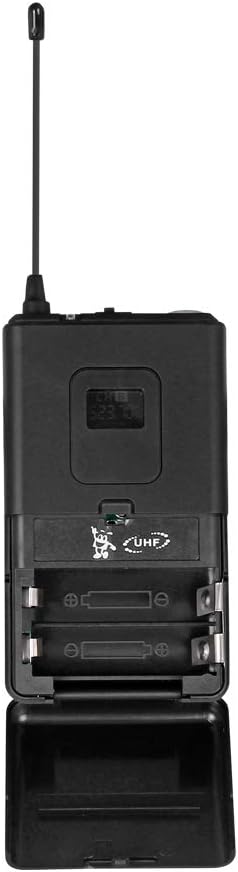 Wireless Microphone System Pro UHF 4 Channel 4 Lavalier Bodypacks 4 Lapel Mic 4 Headsets for Karaoke System Church Speaking Conference Wedding Party